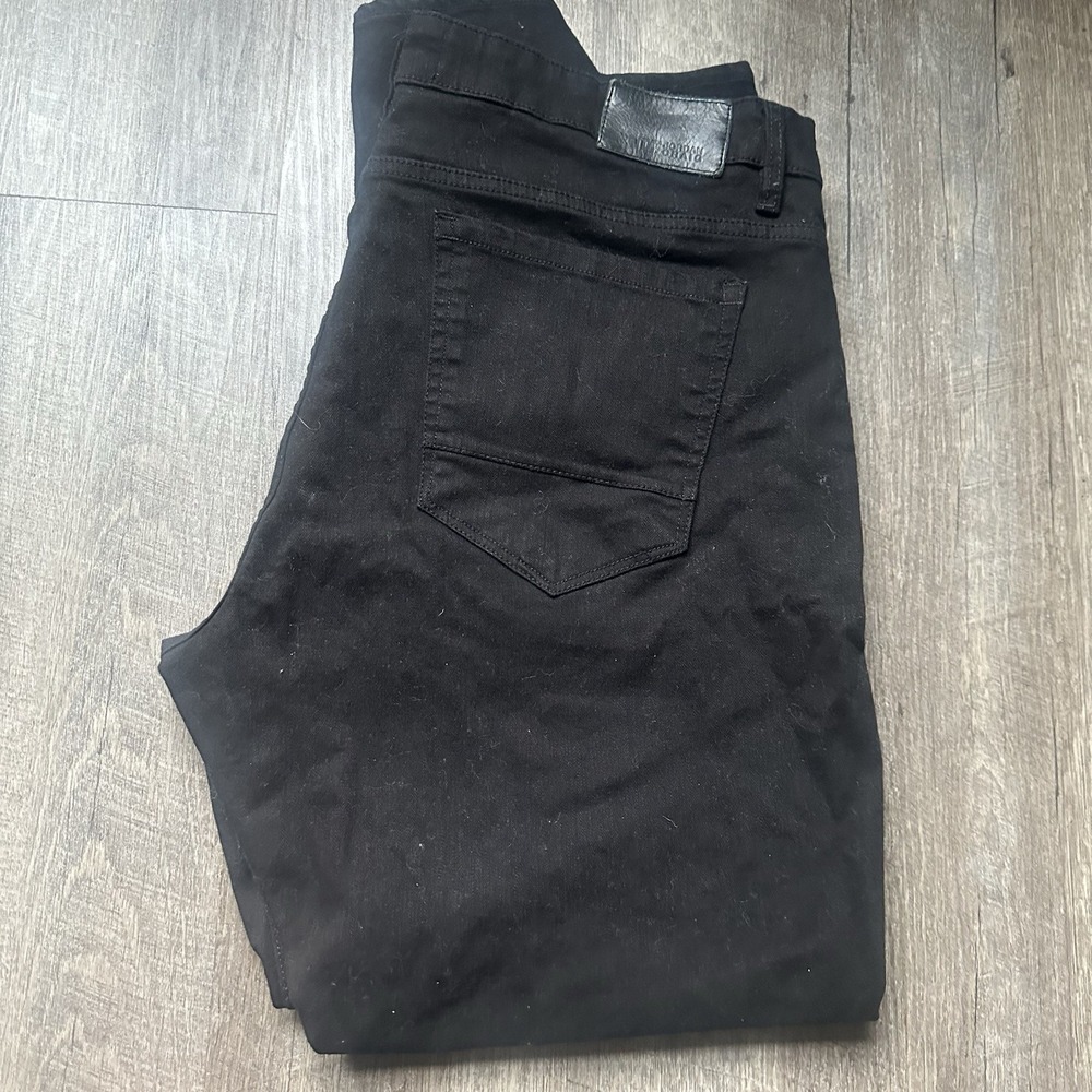 Jordan Craig Collins Jeans Straight Fit Size 40 X‎ 30 Jet Black*